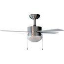 Ventilador de techo con luz - Cecotec EnergySilence Aero 450, Con luz, Función frío y calor, 50W, 106 cm, Inox