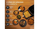 Plancha de vapoFreidora de aire - Cosori Turbo Blaze Chef Edition, 1725 W, 6 l, Hasta 230 °C, Pantalla táctil, 5 velocidades, Negror - Rowenta Express Steam DW4345D1, 2600 W, 0.25 l, 200 g/min, Microsteam, Lila