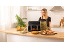 Freidora de aire - Cecotec Cecofry Advance 9000 Window, 2200 W, 9 L, Doble Cesta, 4.5 L, 6 Modos, Negro