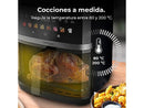Freidora de aire - Cecotec Cecofry&Grill Duoheat 8000, Doble resistencia, 8 L, 2200 W, 8 menús, Cocción 3D, Parrilla, Ventana, Display táctil, Negro