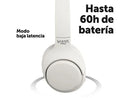 Auriculares inalámbricos - Vieta Pro Calm 2, Circumaurales, Bluetooth, Cancelación de Ruido, 60h Autonomía, Blanco