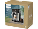 Cafetera superautomática - Philips EP3343/50, 19 bar, 230 W, 0.26 l, SilentBrew, Blanco y negro brillante