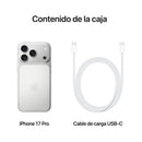 Apple iPhone 17 Pro, Plata, 256 GB, 5G, 6.3" OLED Super Retina XDR, Chip A19 Pro, iOS