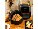 Freidora de aire - Cecotec Cecofry Rain, 1500 W, Capacidad 5.5l, 8 Menús Inteligentes, Temporizador, Negro