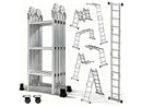 Escalera plegable - OUTIGO JZ906-3F, Capacidad de carga: 150 kg,