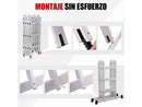 Escalera plegable - OUTIGO JZ906-3F, Capacidad de carga: 150 kg,