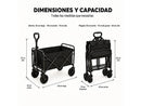 Carro plegable - LORVIK Todoterreno Con Carga 75 Kg, Antracita