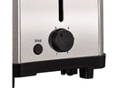 Tostadora - Moulinex Classic LS330D11, 1400 W, 2 Ranuras Extralargas, 6 Niveles de tostado, Bandeja recogemigas, Botón Stop, Acero Inoxidable